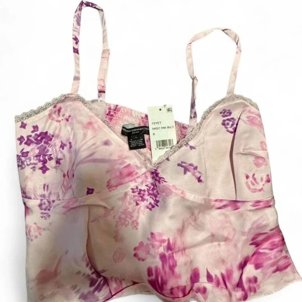 French Connection Floral Satin Cami Top Size S